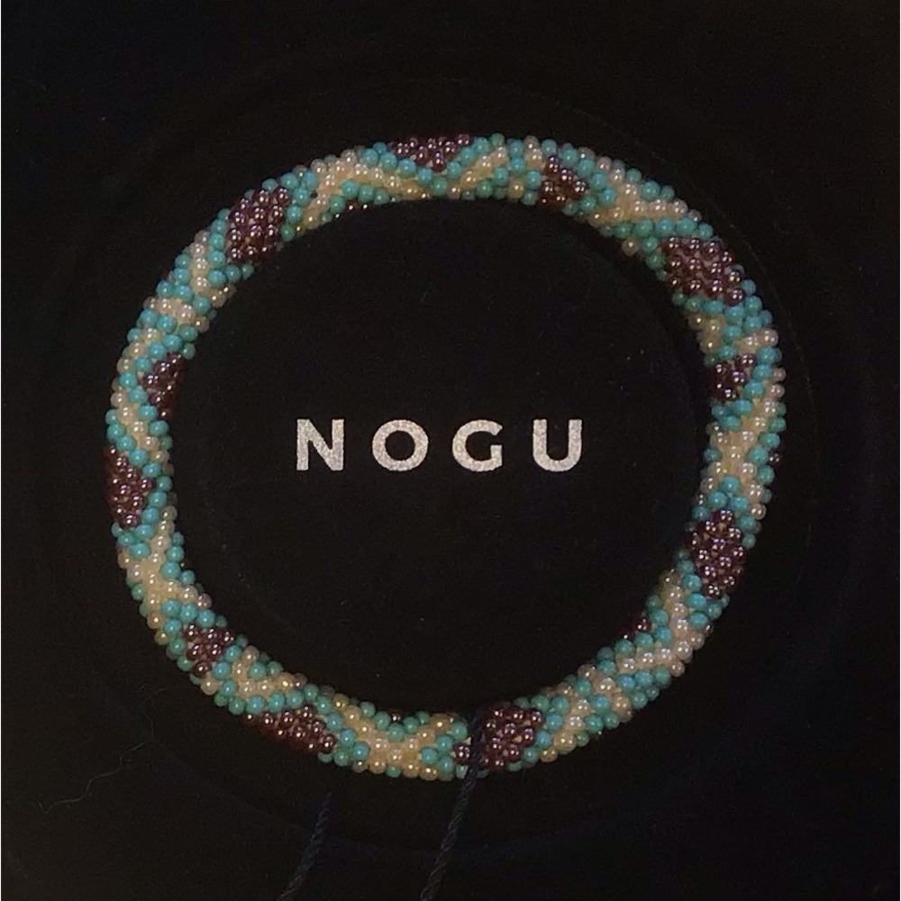 🩵💜🤍 NOGU Himalayan Blue, Purple, White Bracelet 🤍💜🩵